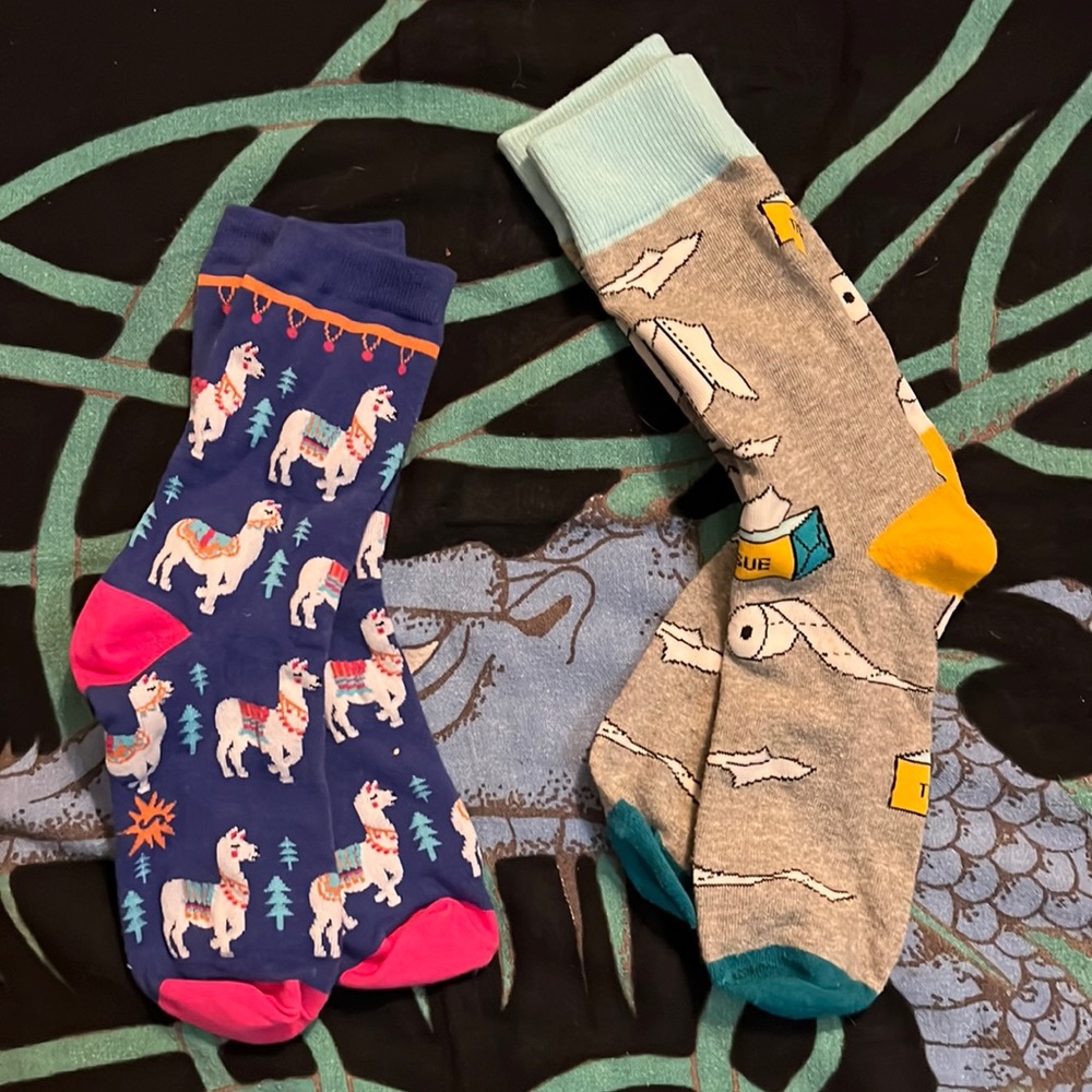 Two Pairs of Silly Socks